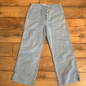 Light blue wide leg pants